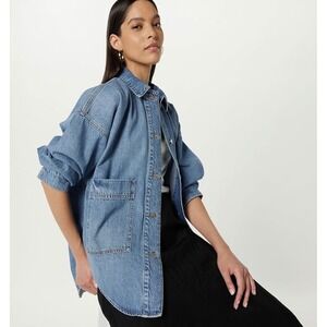 NEW The Drop PILAR XL Indigo‎ Oversized Denim Oversized Jacket